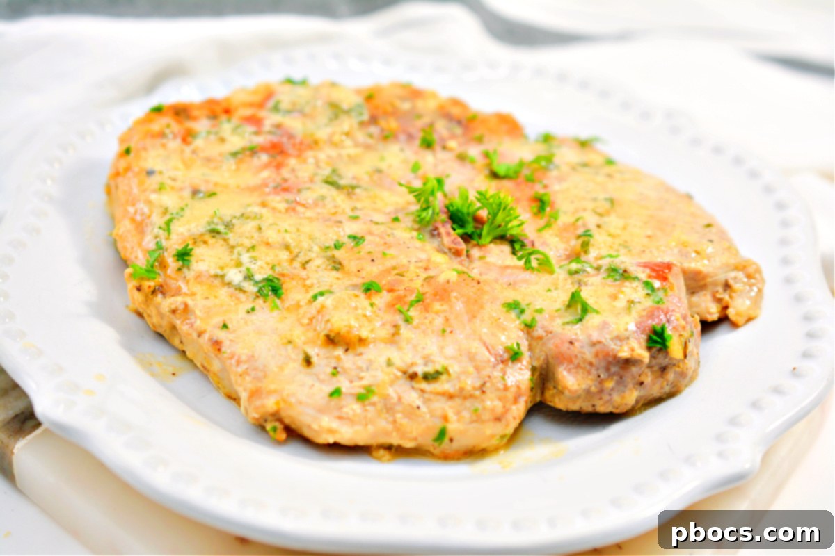 Keto Garlic Parmesan Pork Chops