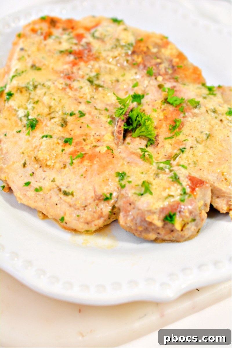 Keto Garlic Parmesan Pork Chops