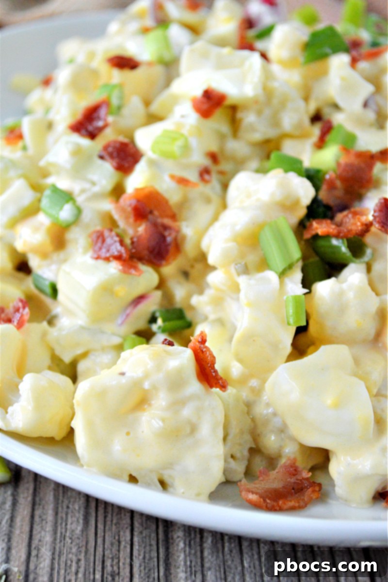Creamy Keto Cauliflower Salad - Classic flavors reinvented