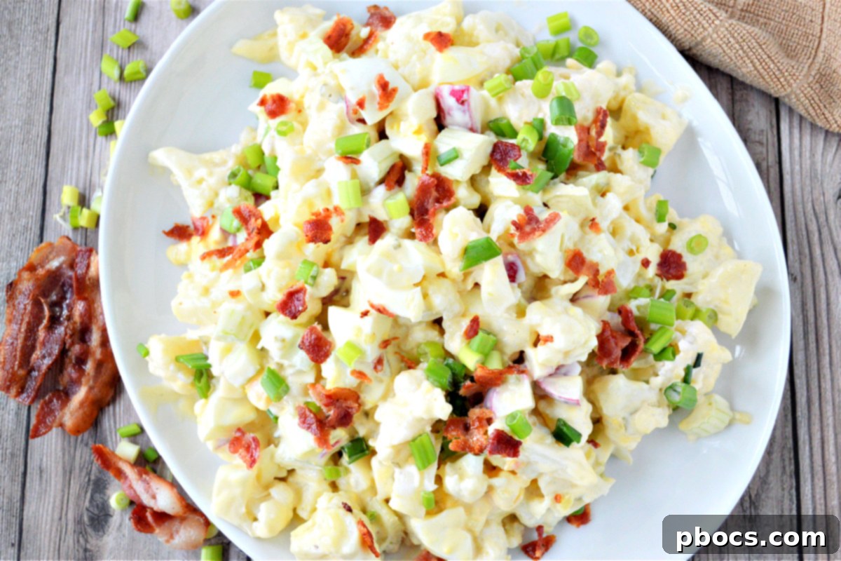 Customizable Keto Potato Salad - Add your favorite toppings