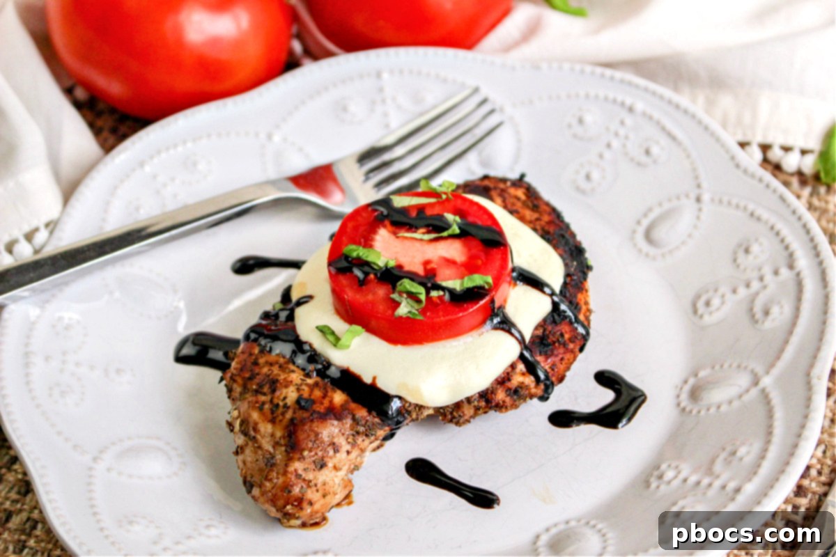 Keto Caprese Chicken Bake 7 Caprese chicken prepared for meal prep in containers