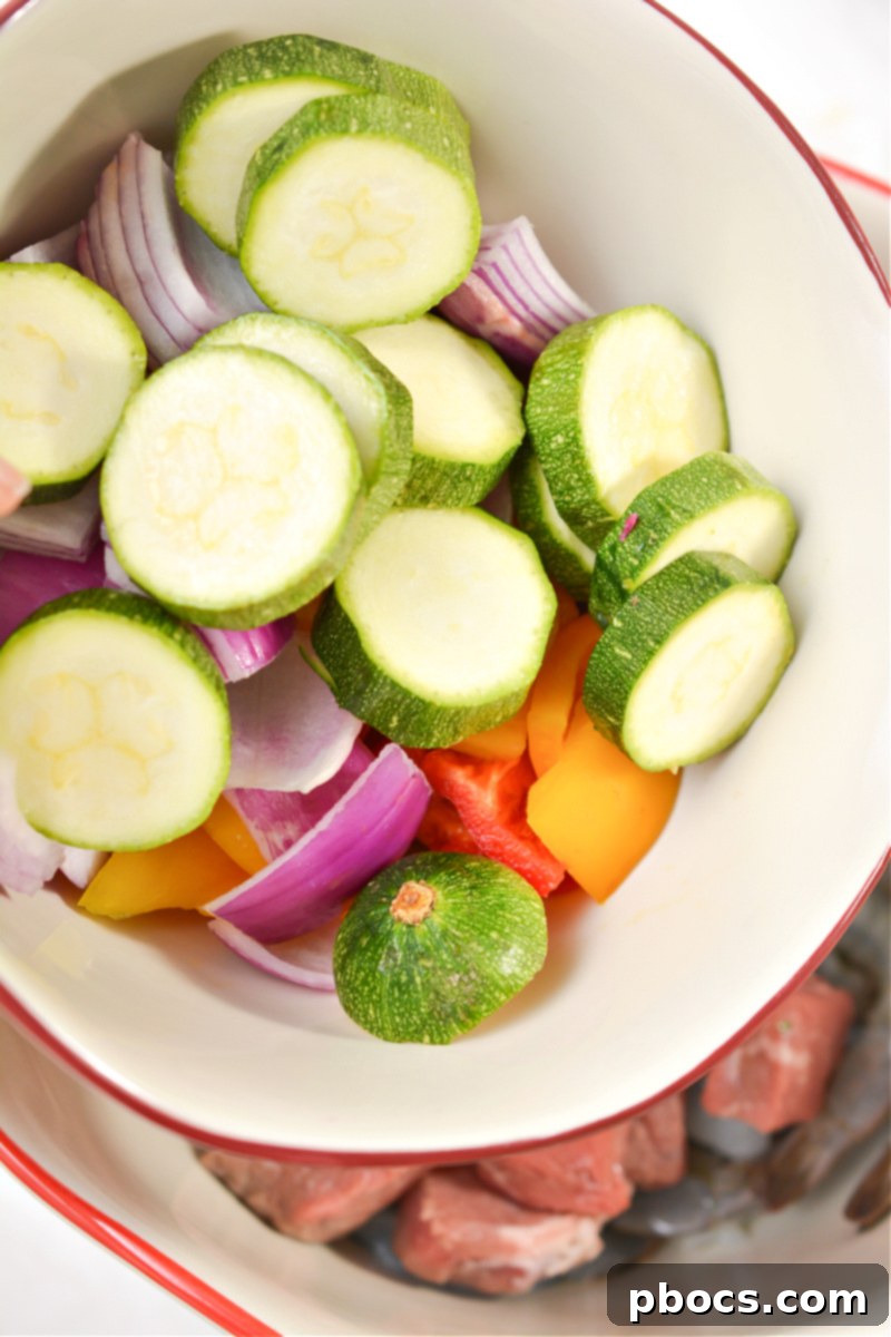 Keto Steak and Shrimp Kabobs