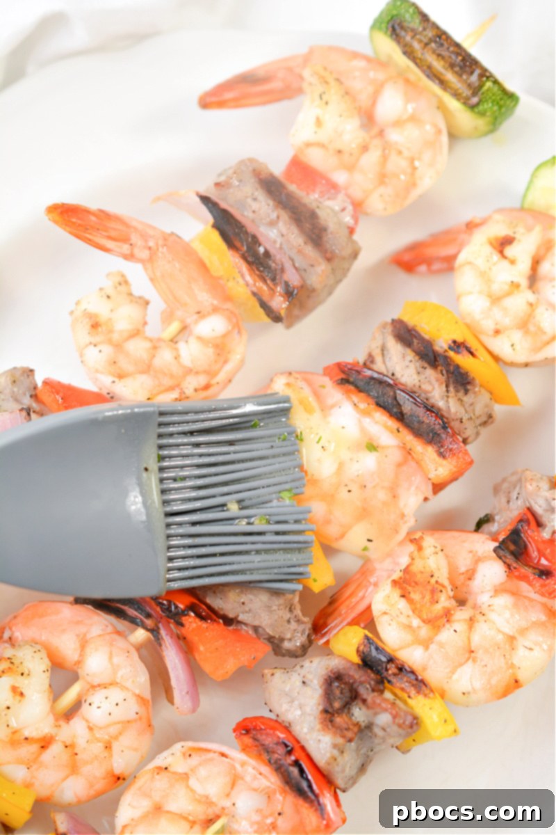 Keto Steak and Shrimp Kabobs