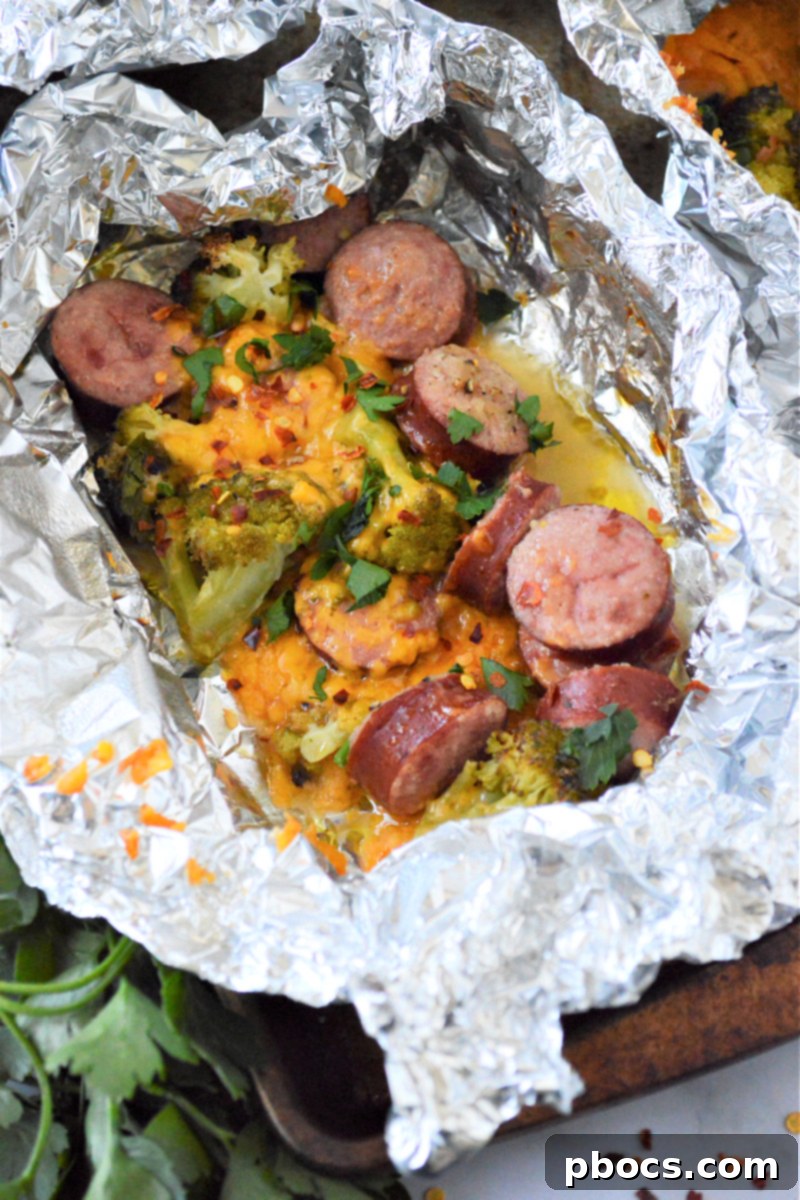 Flavorful Sausage Broccoli Foil Meals 15 Baked Sausage and Broccoli Foil Packets Fresh from the Oven