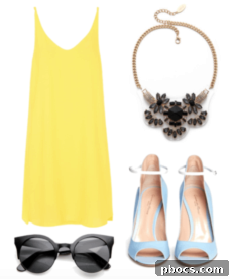 Minion Inspired Yellow Dress Date Night Outfit