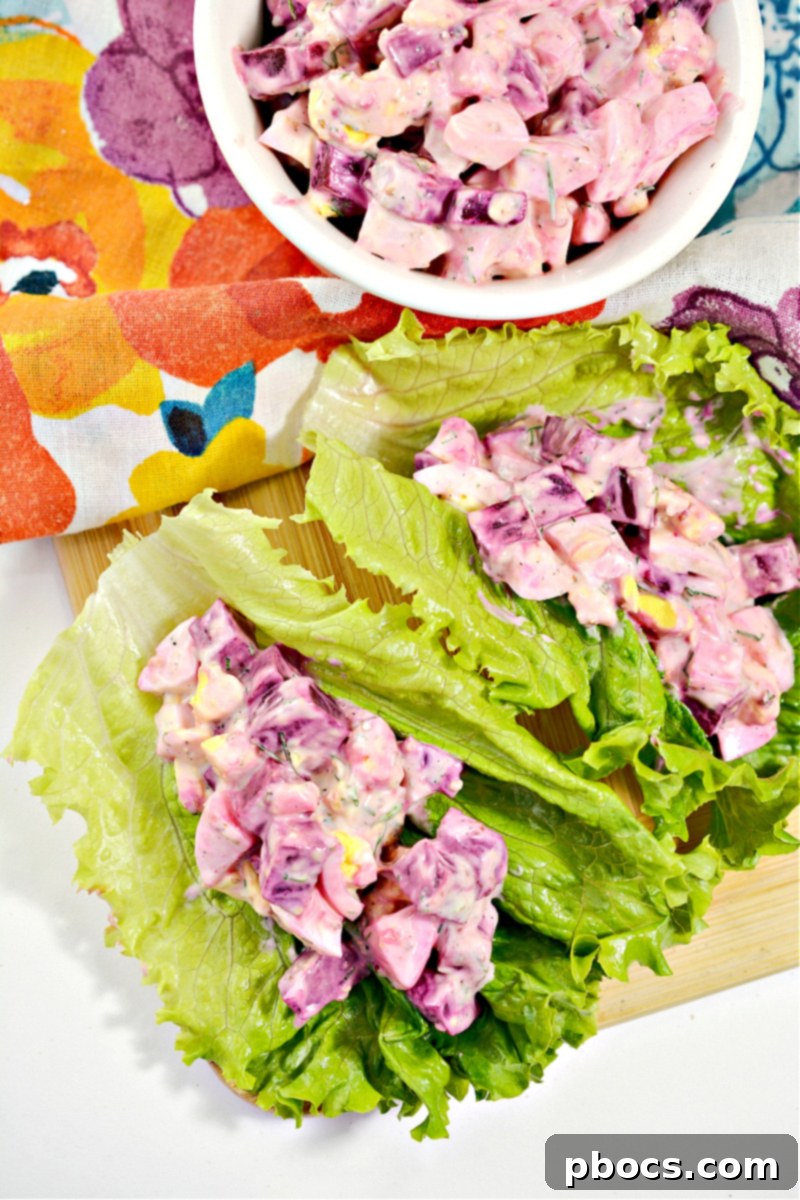 Vibrant Low-Carb Beet Egg Salad Recipe