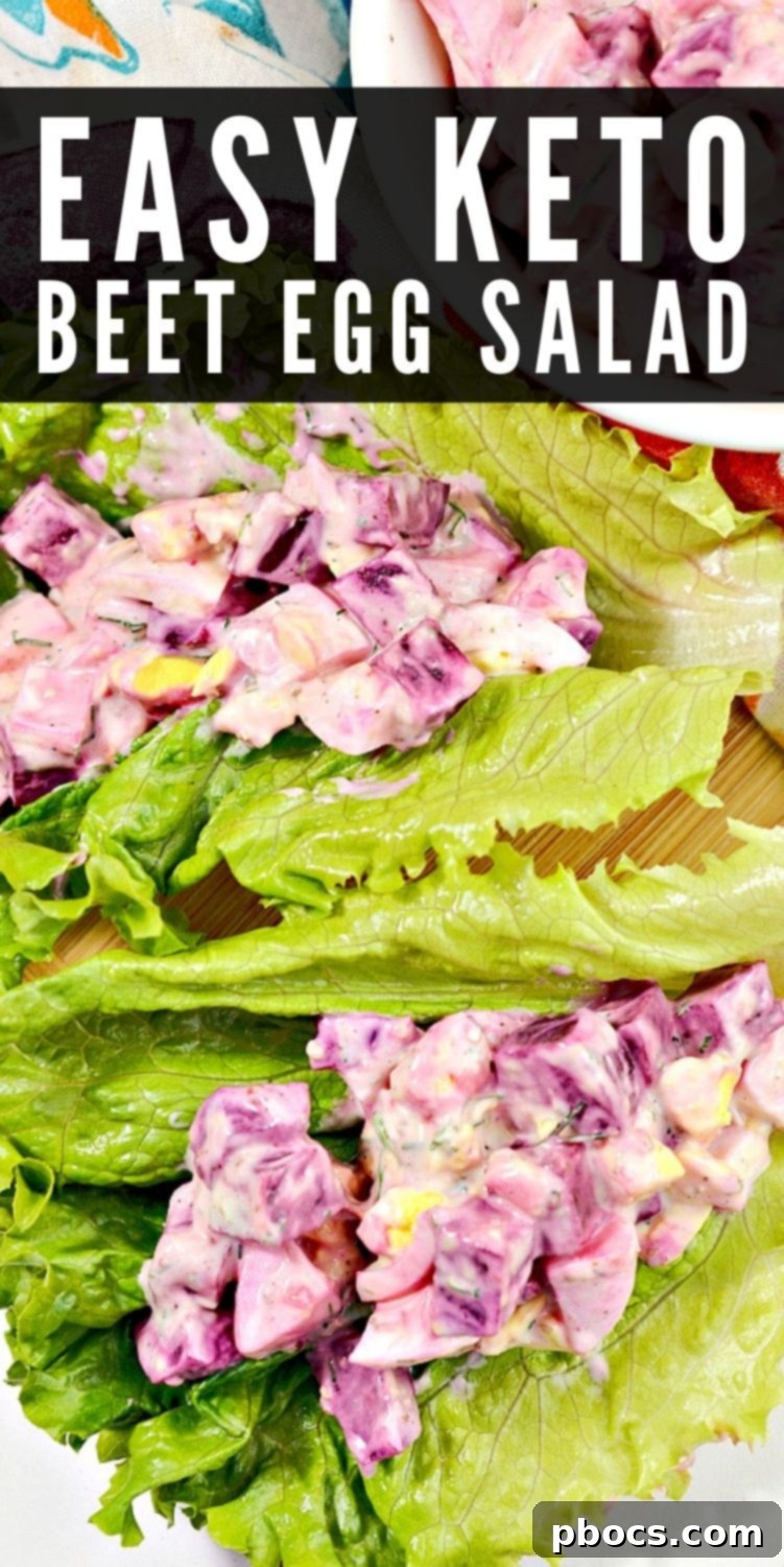 Beet Egg Salad Recipe Pin