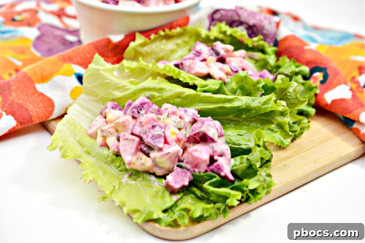 Beet Egg Salad Recipe for Keto Diets