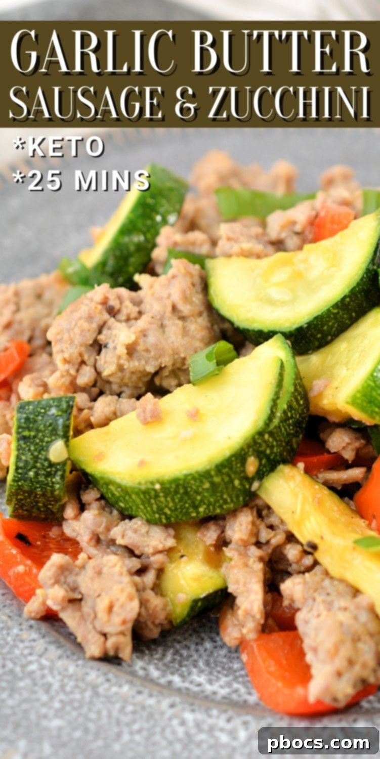 Keto Zucchini and Sausage