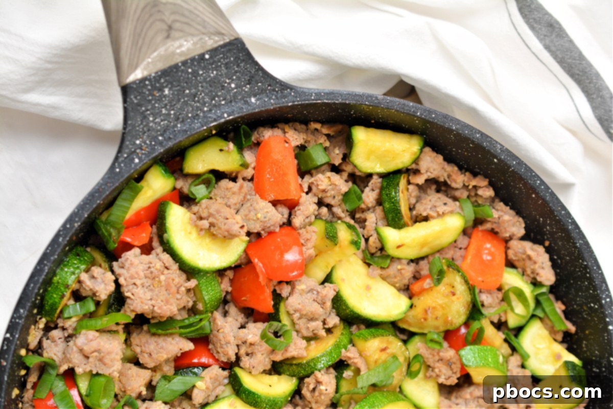 Keto Zucchini and Sausage