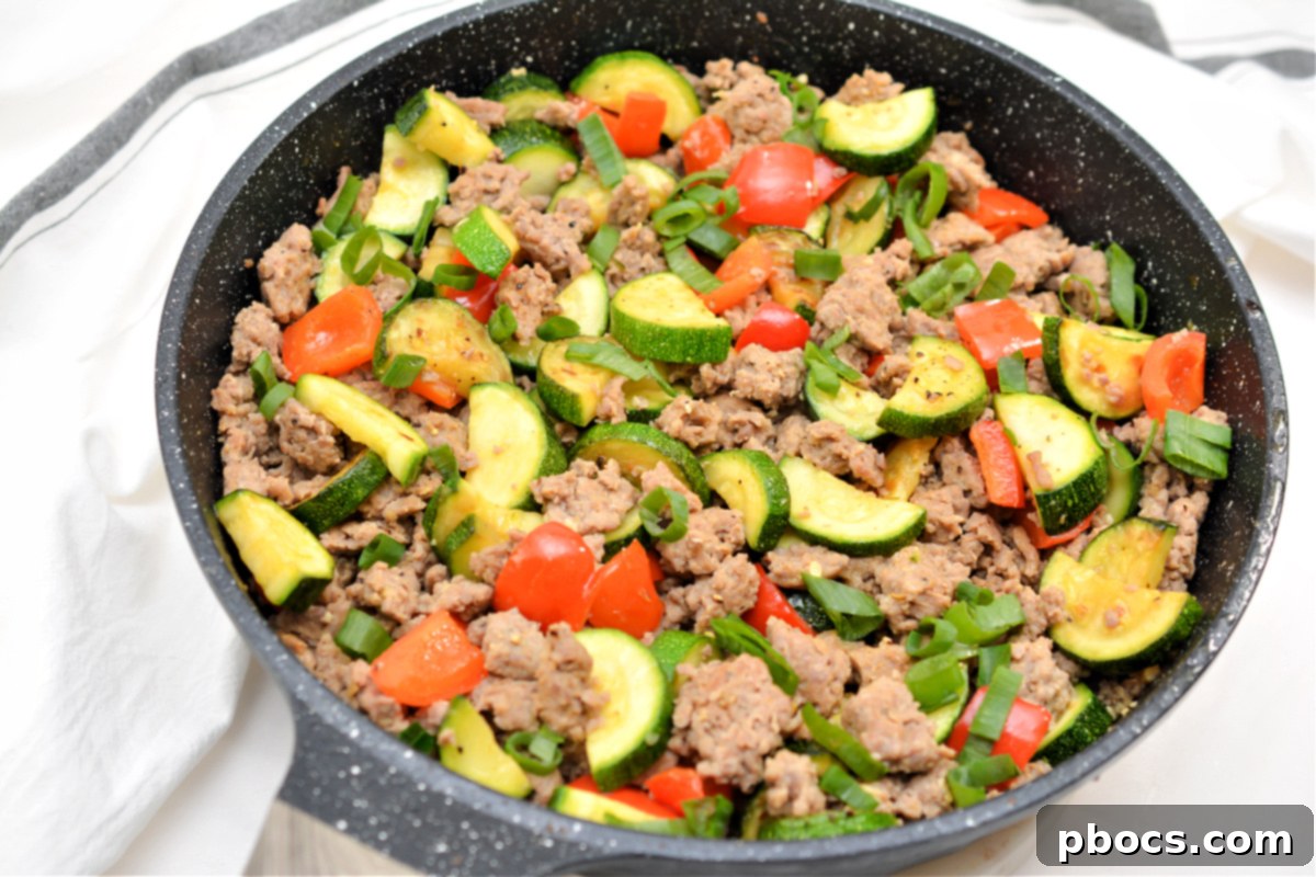 Keto Zucchini and Sausage