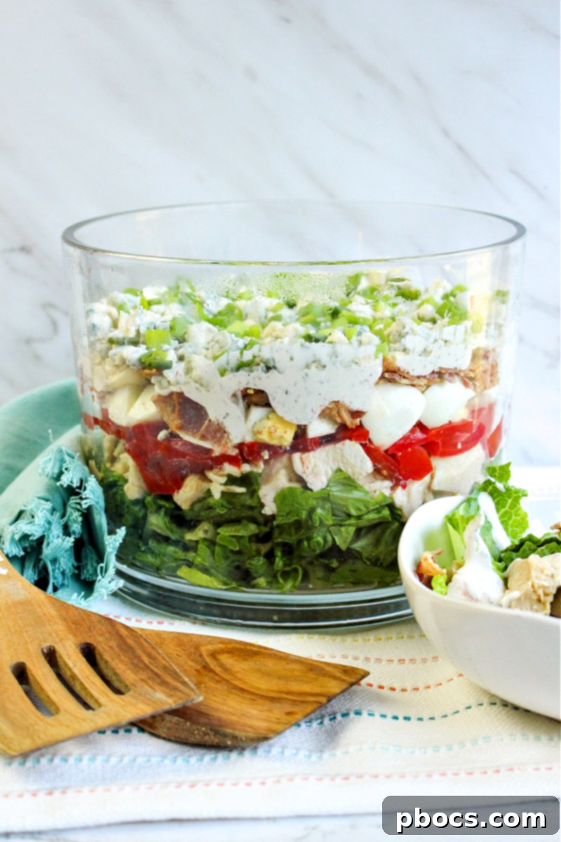 Smart Carb Chicken Cobb Trifle 8 Assortment of low-carb party food ideas