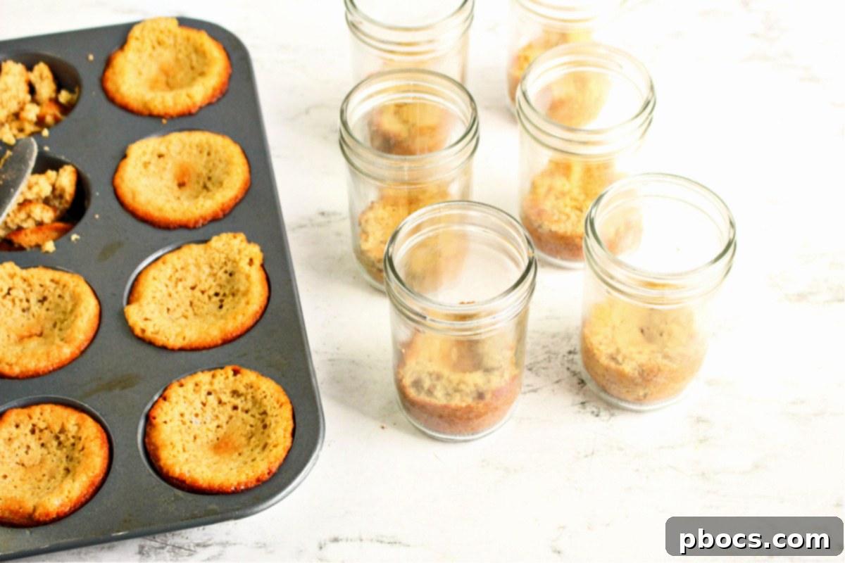Baked almond flour cakes ready for tiramisu assembly