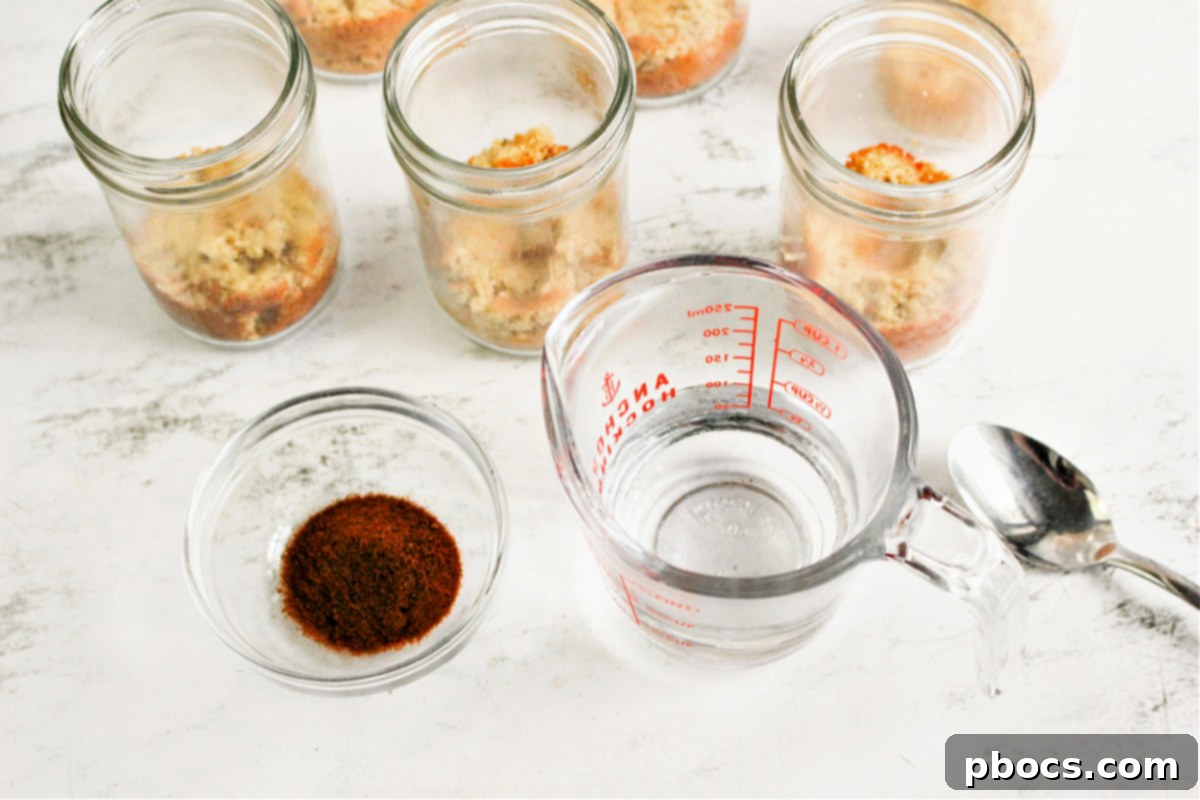 Mixing coffee soak for tiramisu