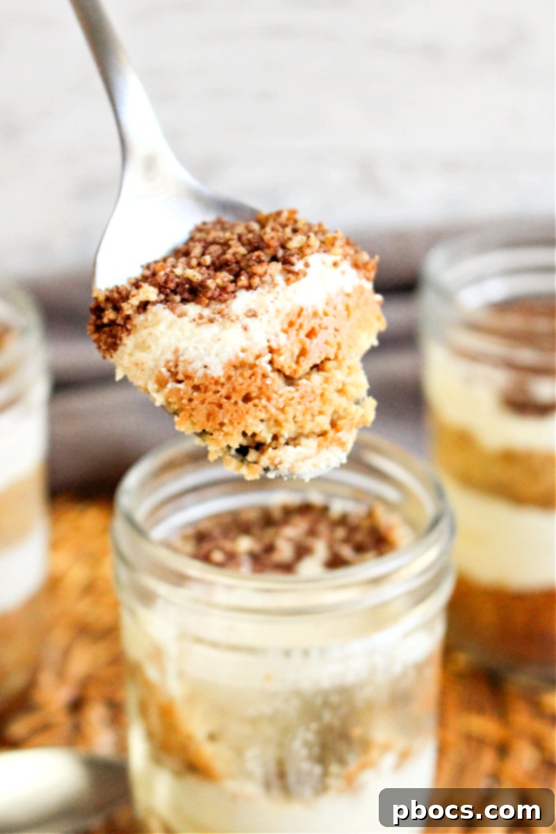 Low Carb Tiramisu In A Jar - A perfect individual keto dessert