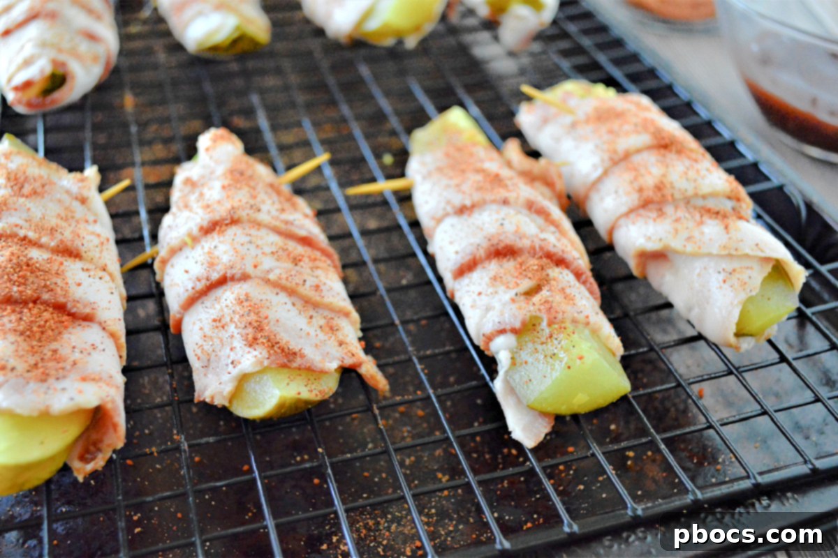 Bacon Wrapped Pickles