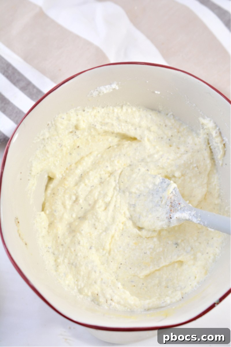 Ricotta mixture ready