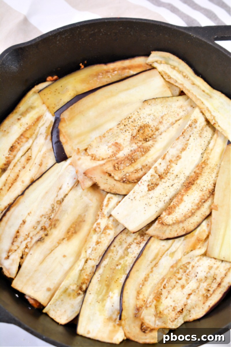 Second eggplant layer