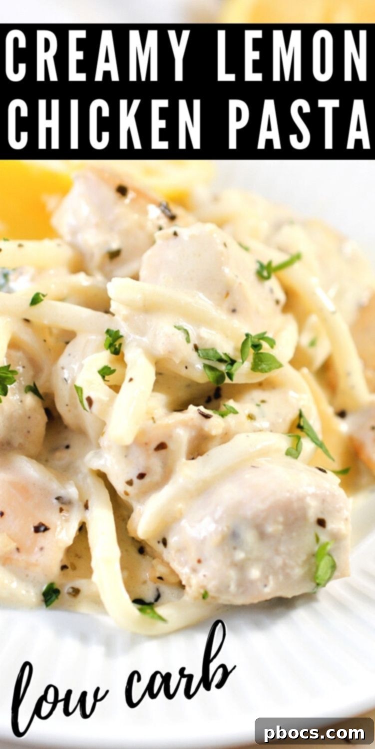 Guilt-Free Zesty Lemon Cream Chicken Pasta 21 Low Carb Creamy Lemon Chicken Pasta