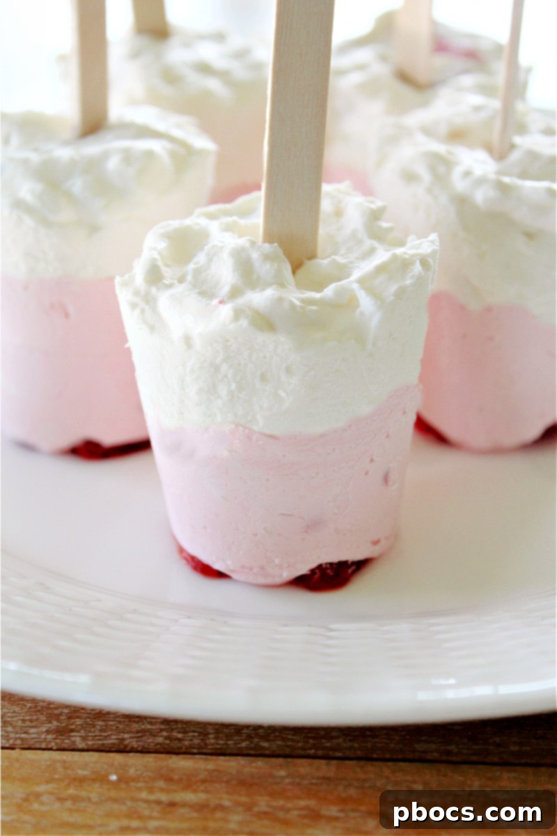 How to make Keto Strawberry Cheesecake Popsicles - Easy steps for frozen treats
