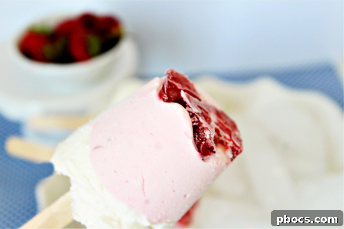Storing Keto Strawberry Cheesecake Popsicles in freezer - Best practice