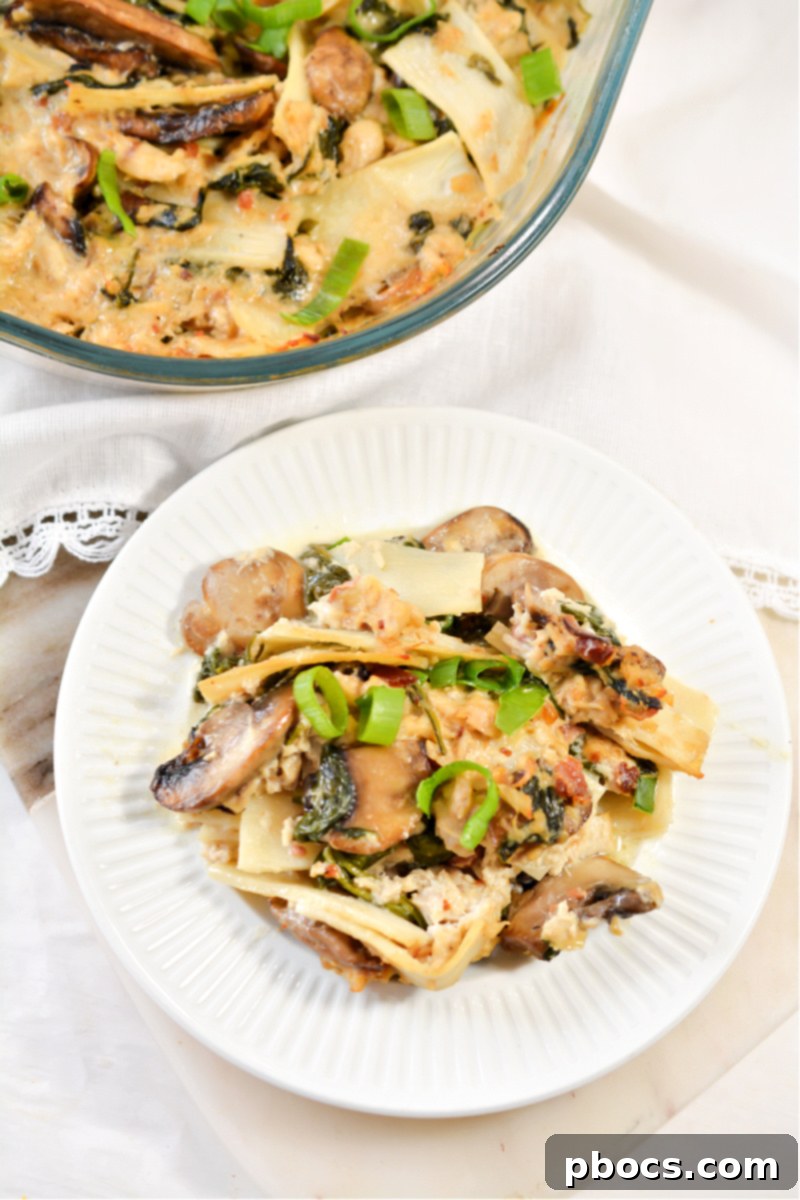 Comforting Keto Tuna Bake 2 Delicious Keto Tuna Noodle Casserole with creamy sauce and golden topping, perfect for a family dinner.