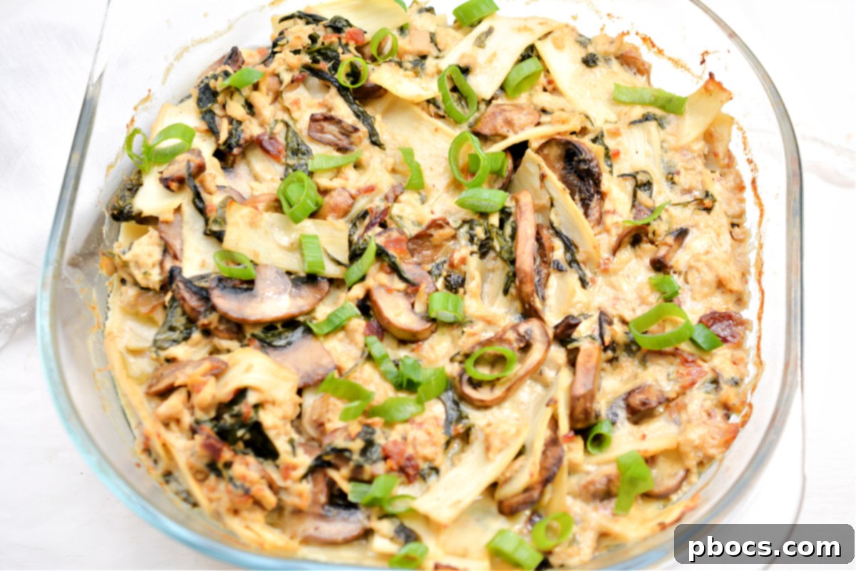 Comforting Keto Tuna Bake 5 Assortment of canned Palmini noodles and hearts of palm products on a shelf, showing where to find them.