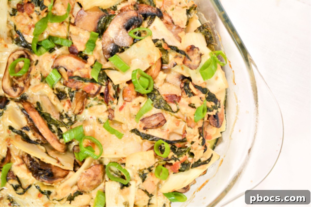 Comforting Keto Tuna Bake 7 Low-carb jalapeno popper chicken casserole, bubbling with cheese and spice, an exciting keto dinner option.