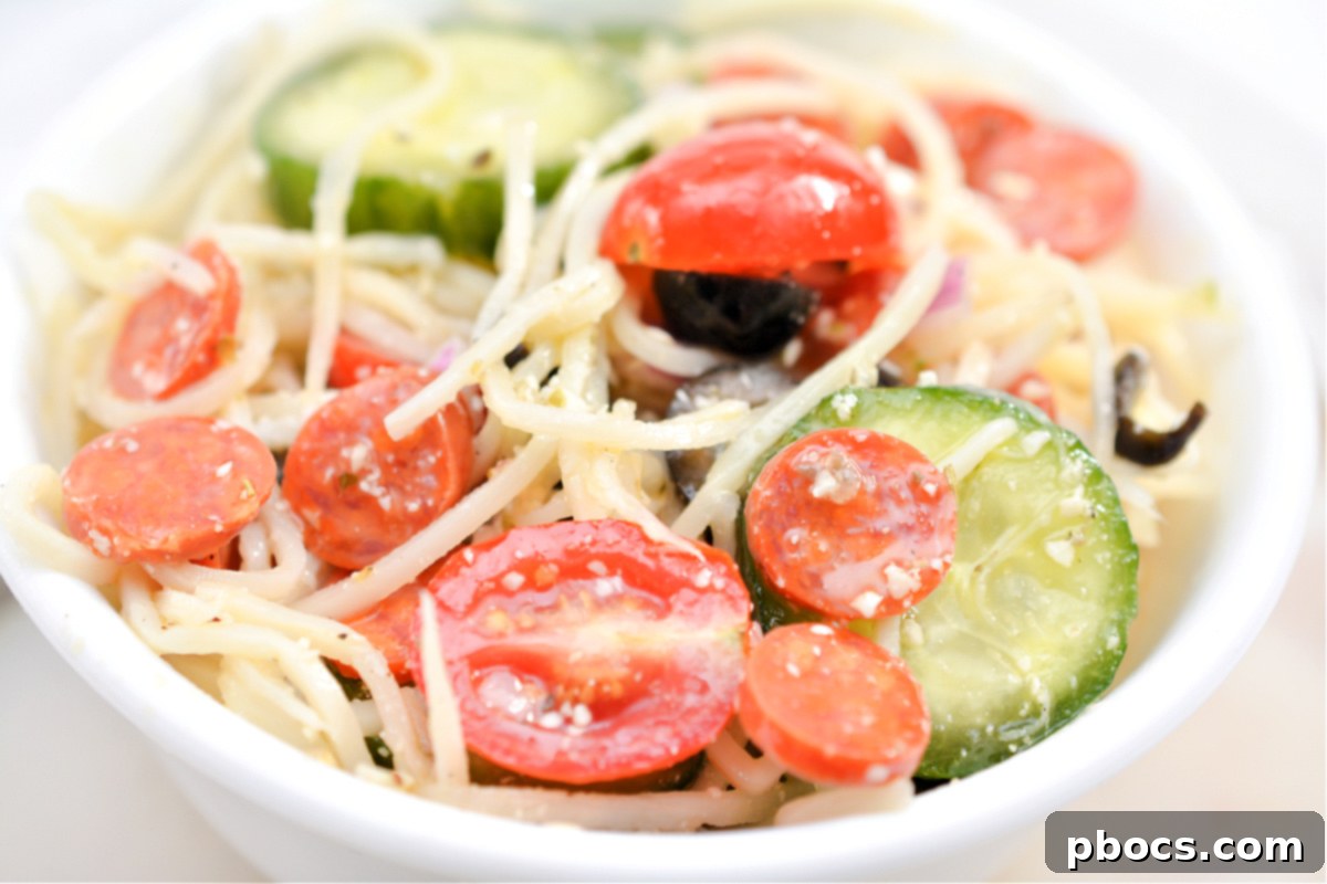Guilt-Free Keto Pasta Salad 5 Keto Spaghetti Salad