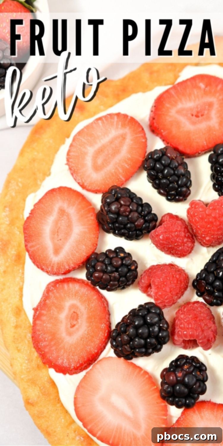 Easy Keto Fruit Pizza
