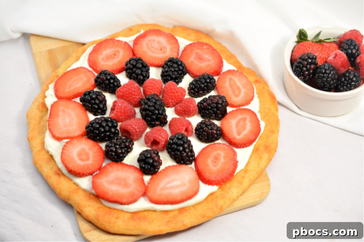 Easy Keto Fruit Pizza