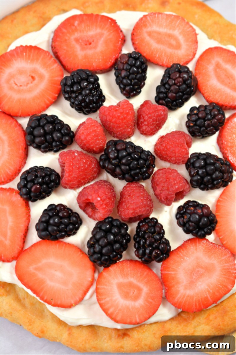 Easy Keto Fruit Pizza