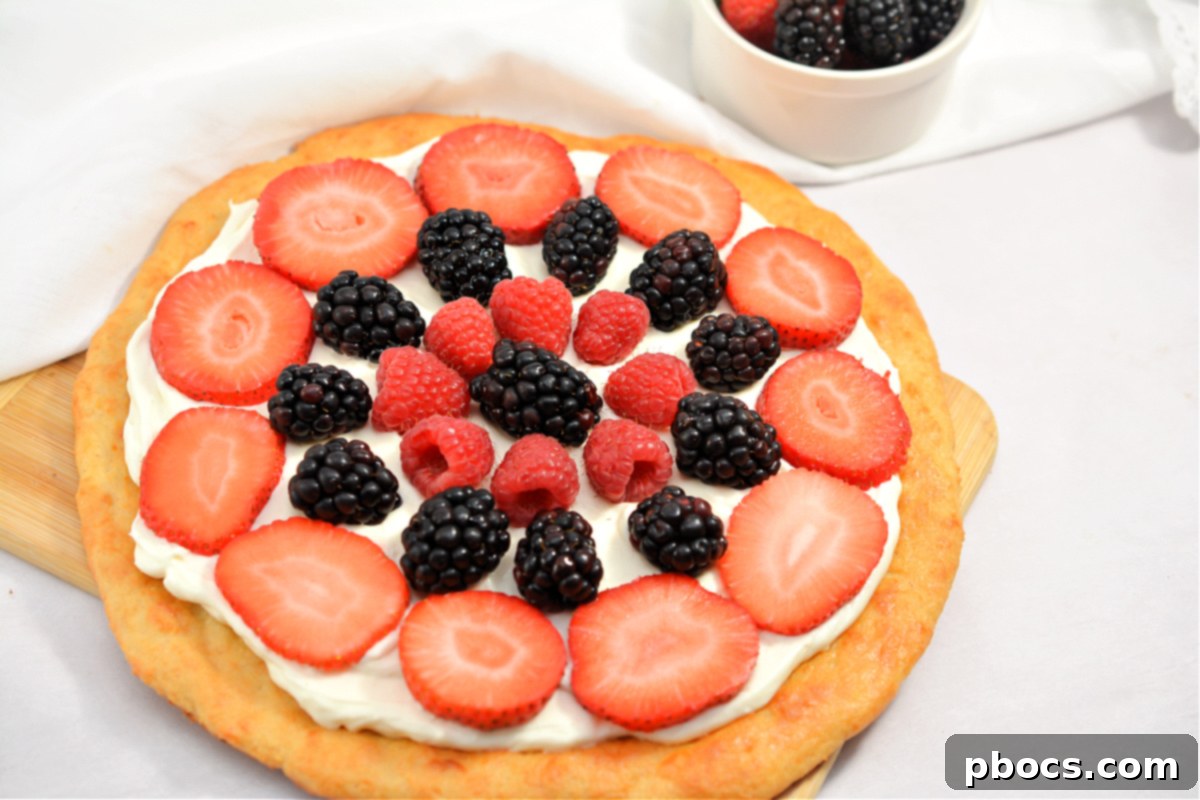 Easy Keto Fruit Pizza