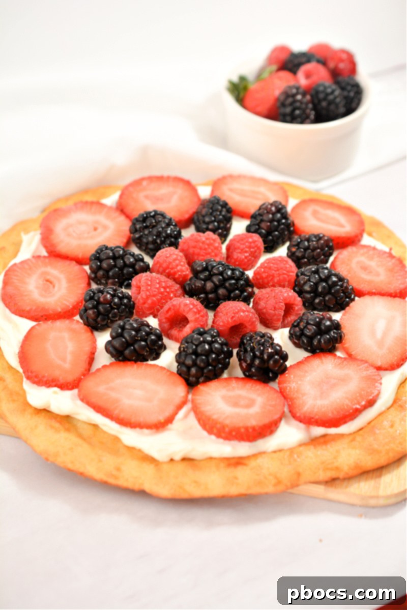Easy Keto Fruit Pizza