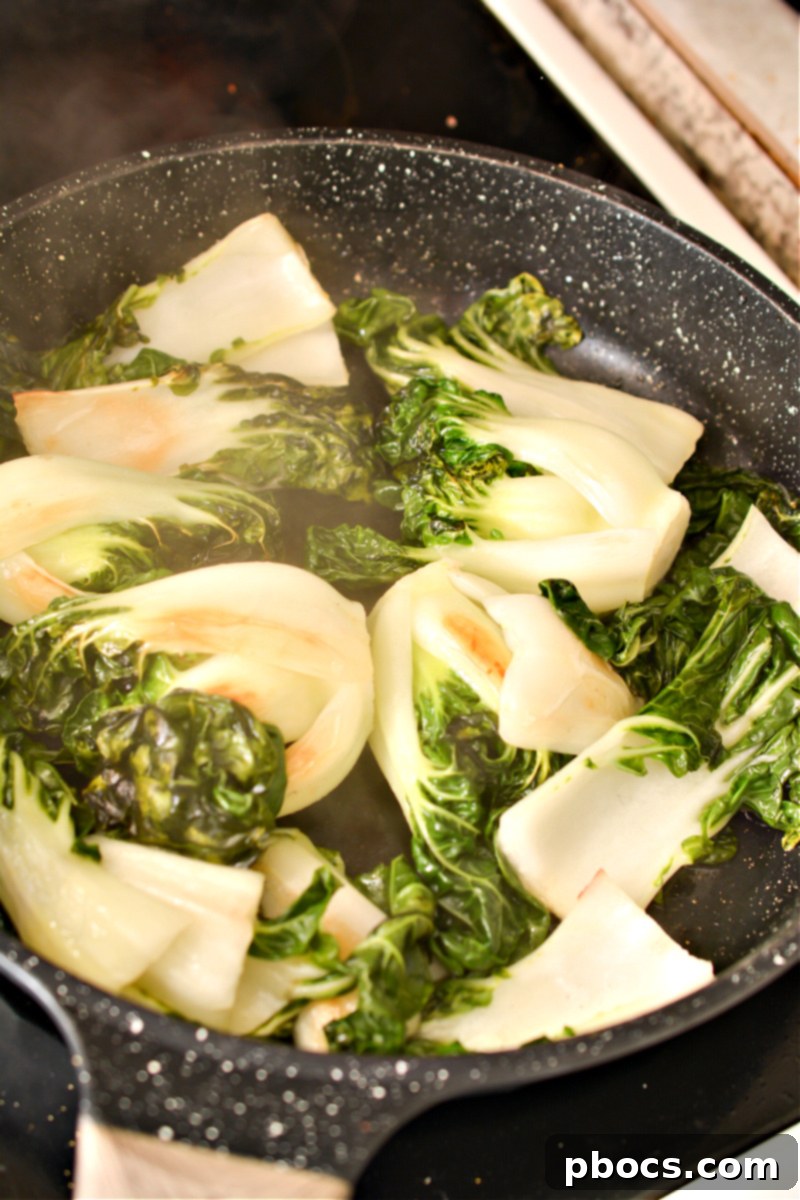 Keto Bok Choy Stir Fry with Soy Sauce Eggs