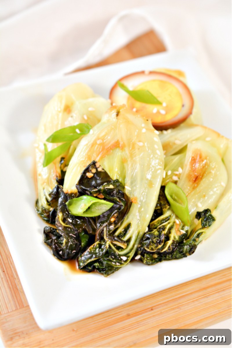 Keto Bok Choy Stir Fry with Soy Sauce Eggs