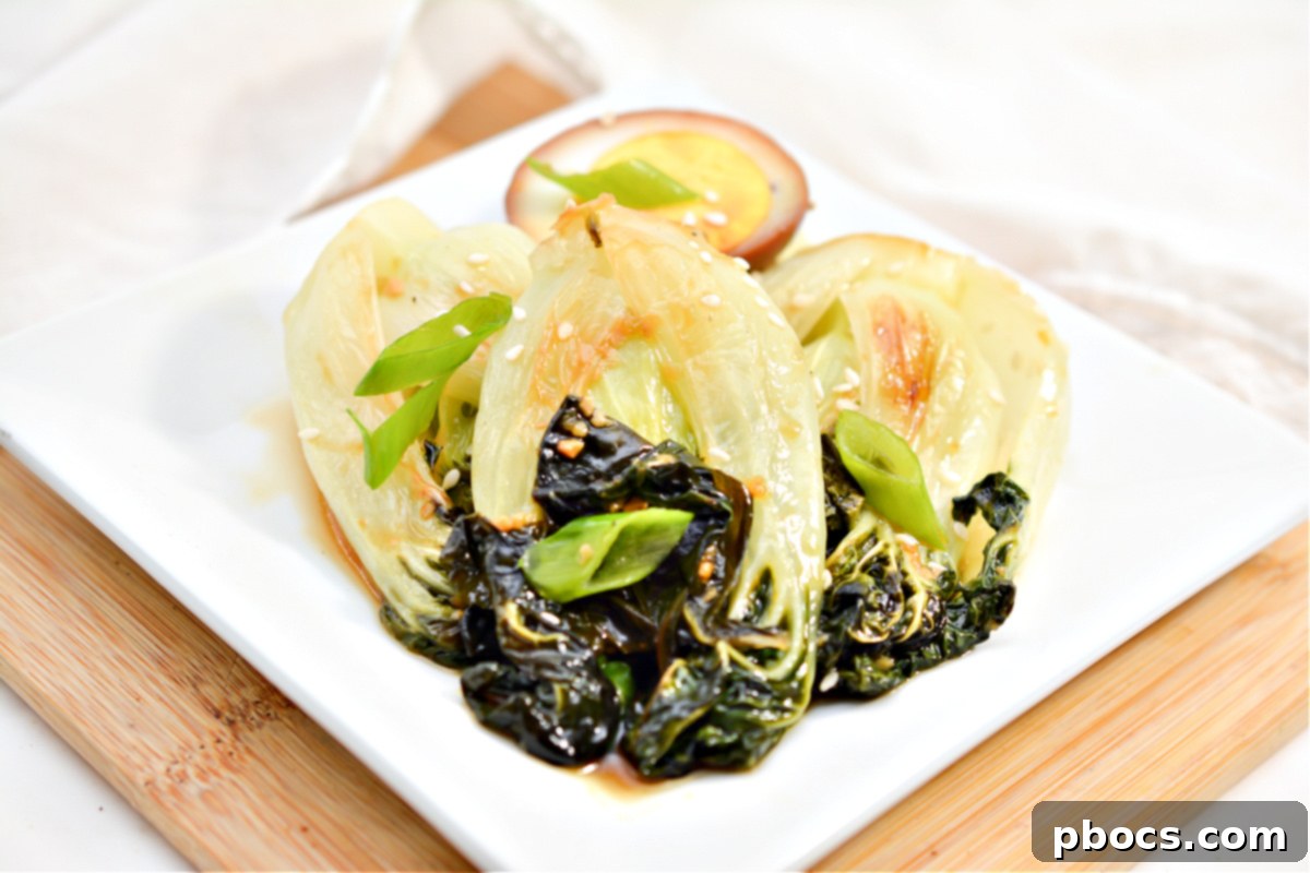 Keto Bok Choy Stir Fry with Soy Sauce Eggs