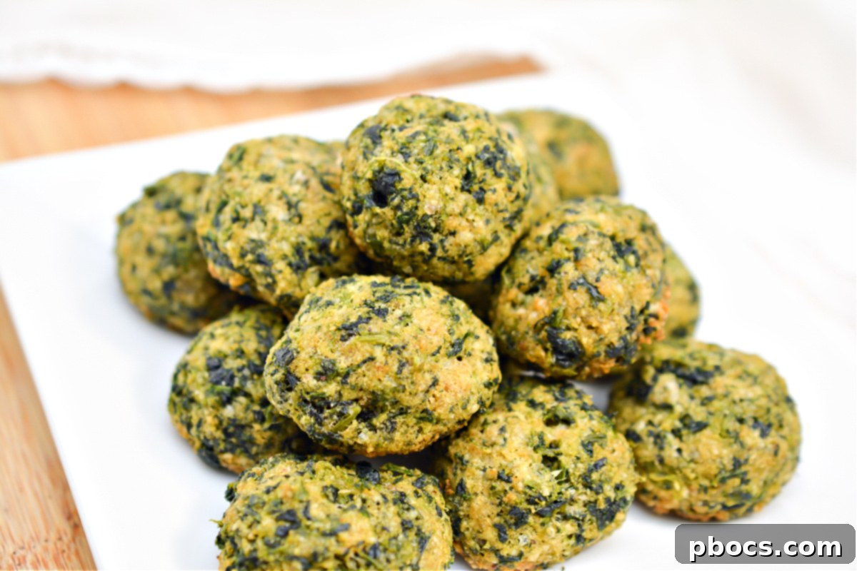 Spicy Keto Spinach Balls with Red Pepper Flakes