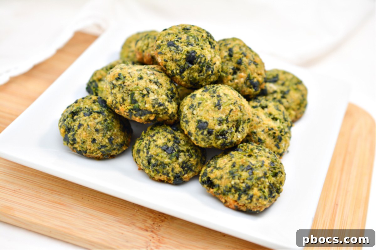 Storing Keto Spinach Balls for Meal Prep