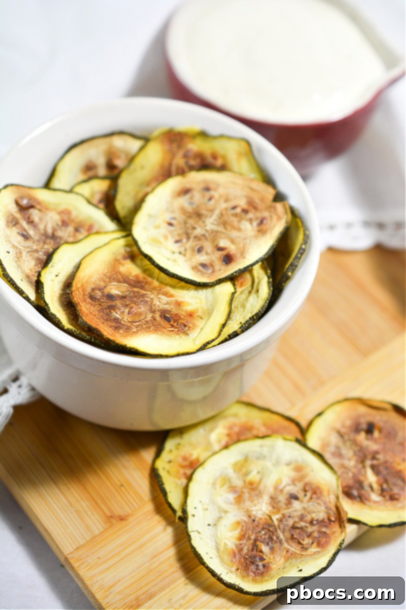Crispy Keto Salt and Vinegar Zucchini Chips