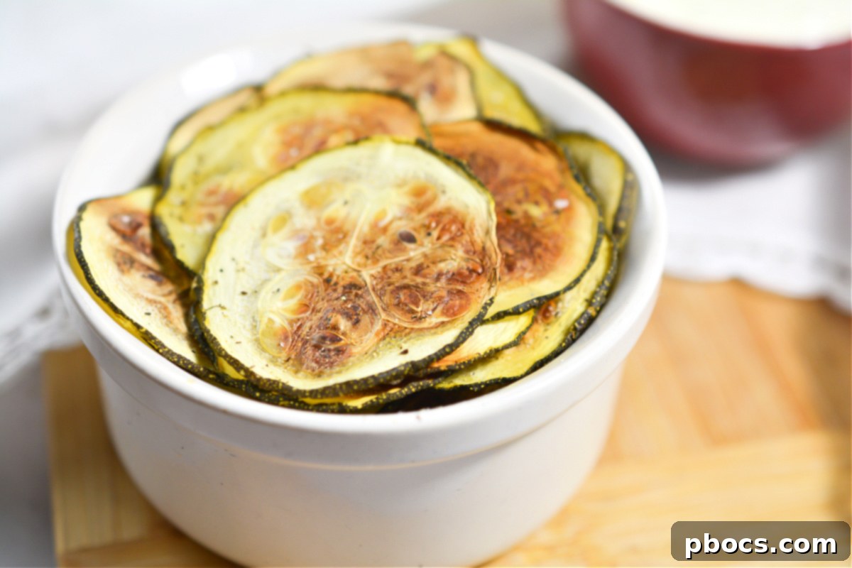 Healthy Salt and Vinegar Zucchini Snacks