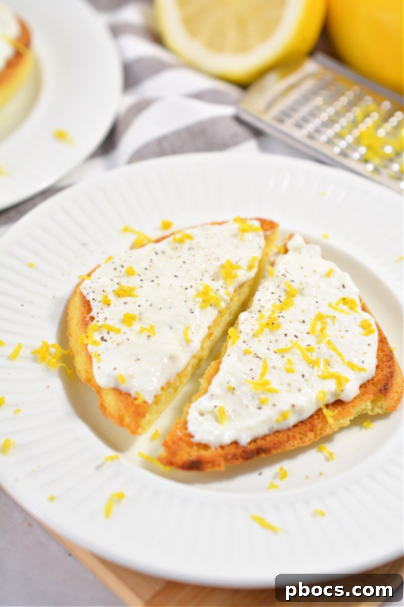 A close-up shot of ricotta cheese, highlighting its smooth and creamy texture.