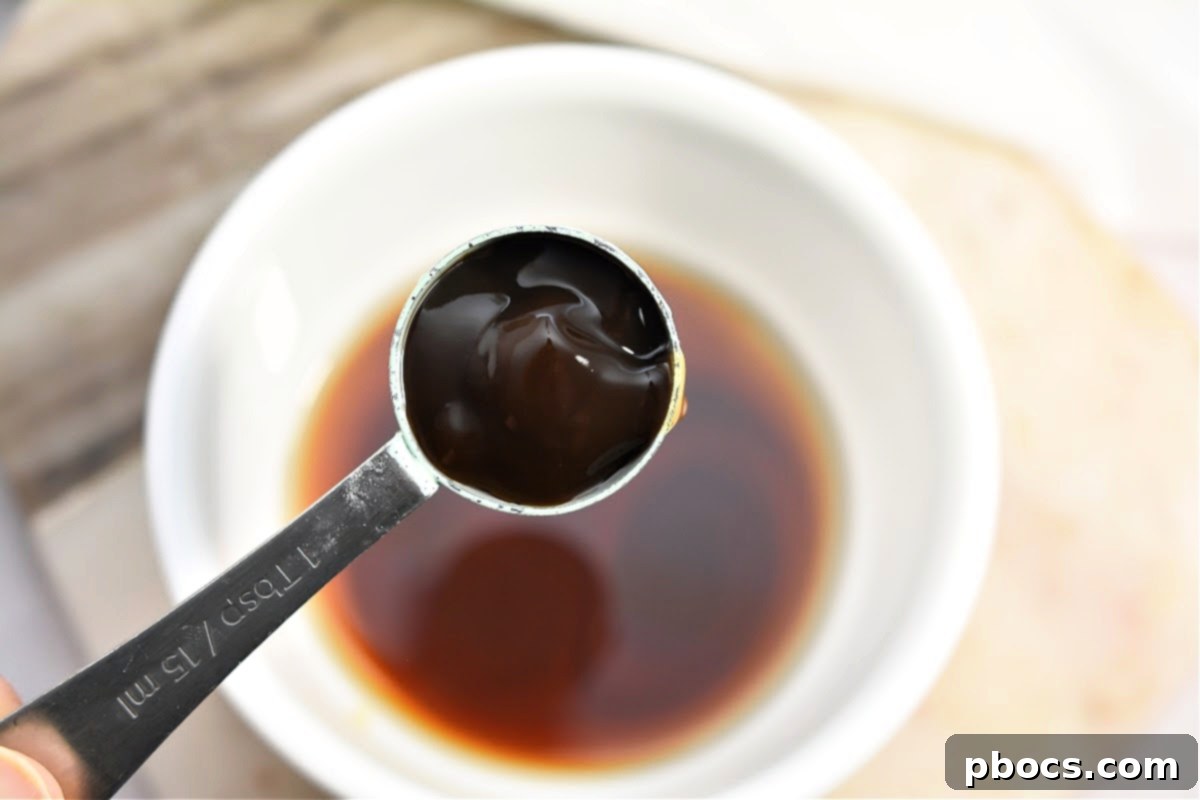 Keto Moo Goo Gai Pan Stir Fry 14 Step 6: Preparing the savory keto stir-fry sauce.