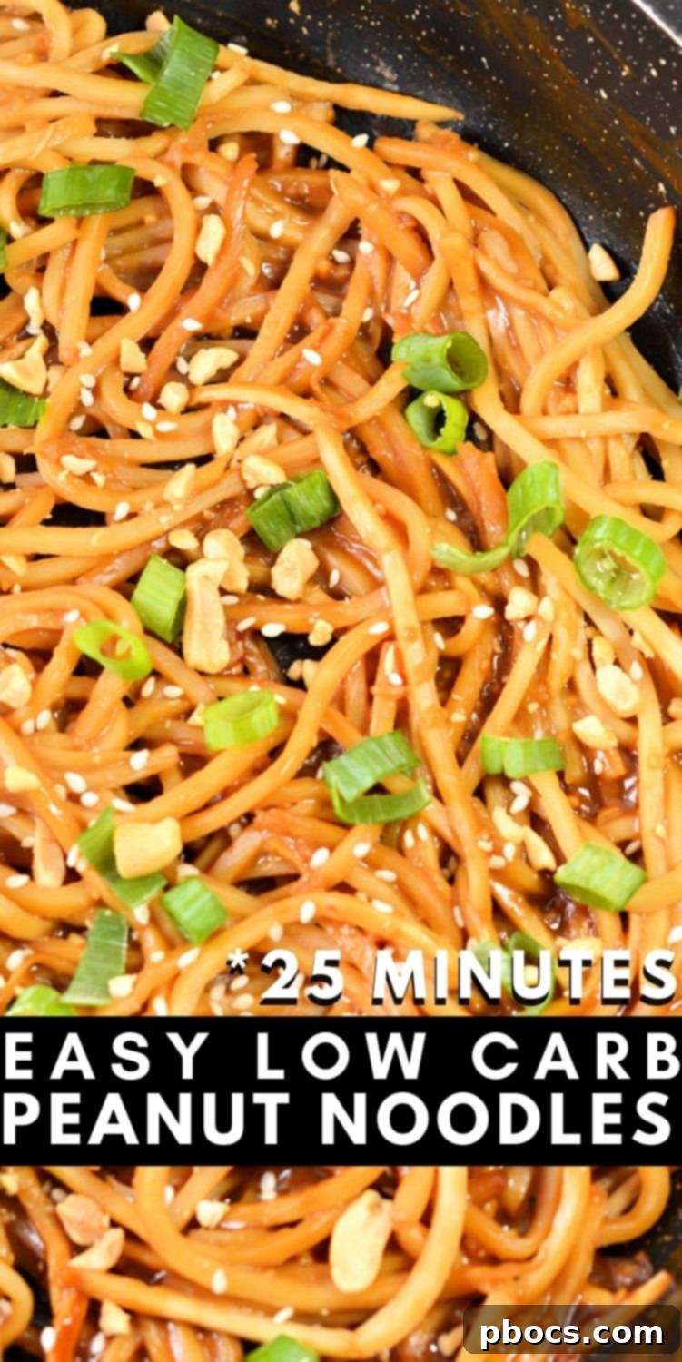 Low Carb Palmini Peanut Noodles 14 Low-Carb Pasta - Palmini Peanut Noodles