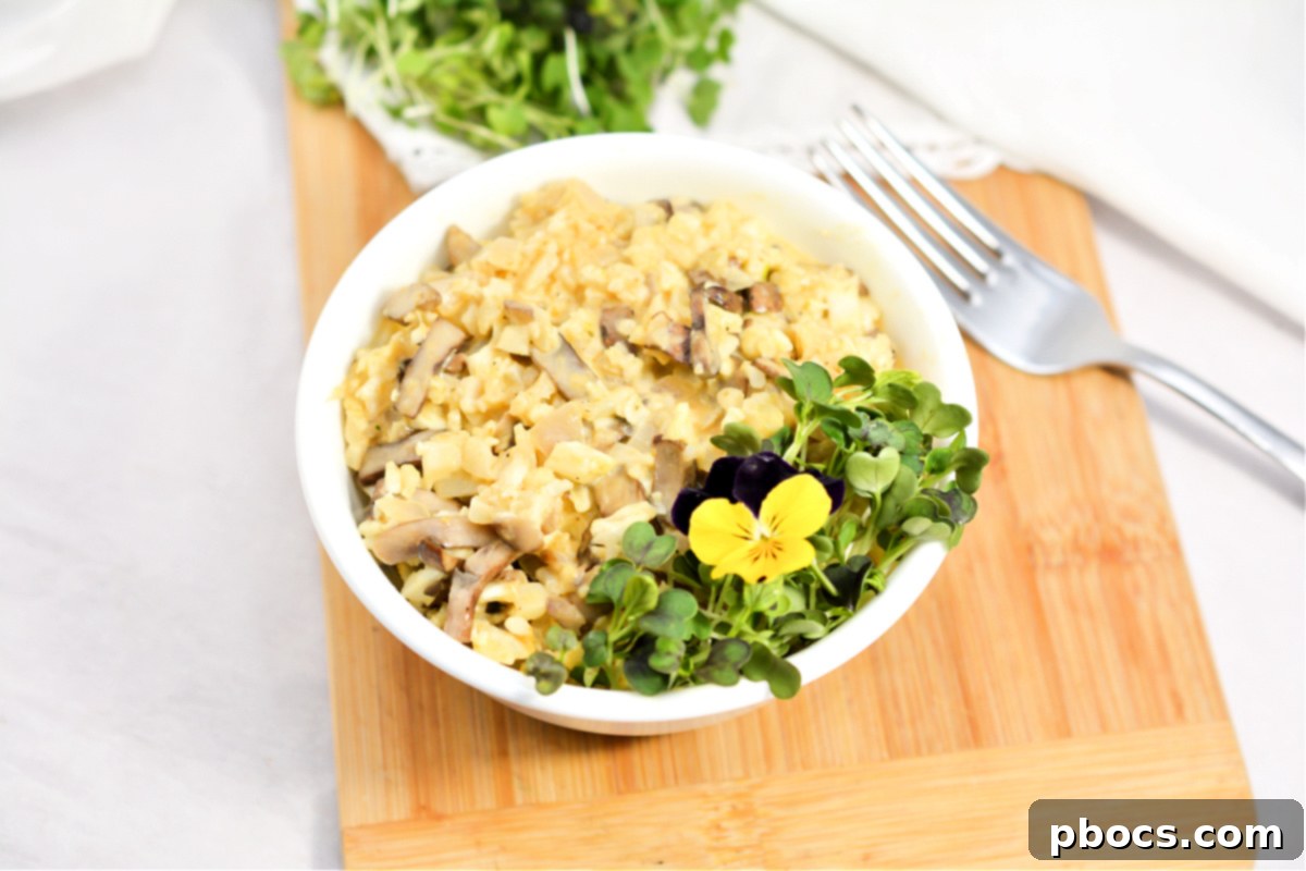 Sautéed mushrooms for Keto Mushroom and Pumpkin Risotto