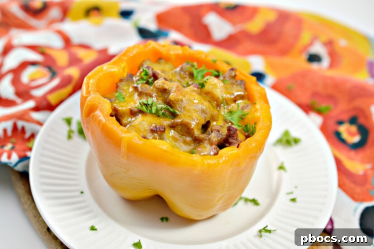 Keto Sloppy Joe Bell Pepper Boats 7 Preparing the ground beef filling for Keto Sloppy Joe Stuffed Peppers