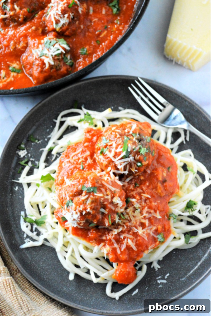 Low-Carb Spaghetti and Meatballs