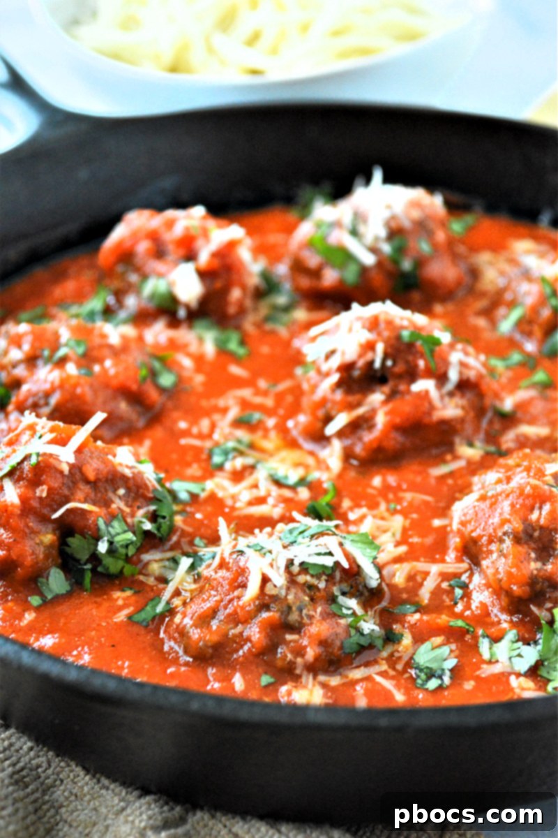 Low-Carb Spaghetti and Meatballs