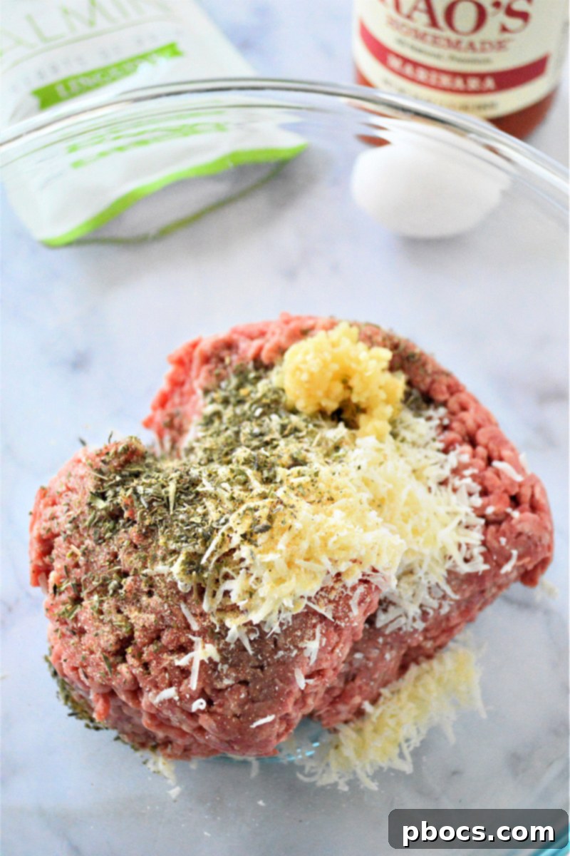 Low-Carb Spaghetti and Meatballs