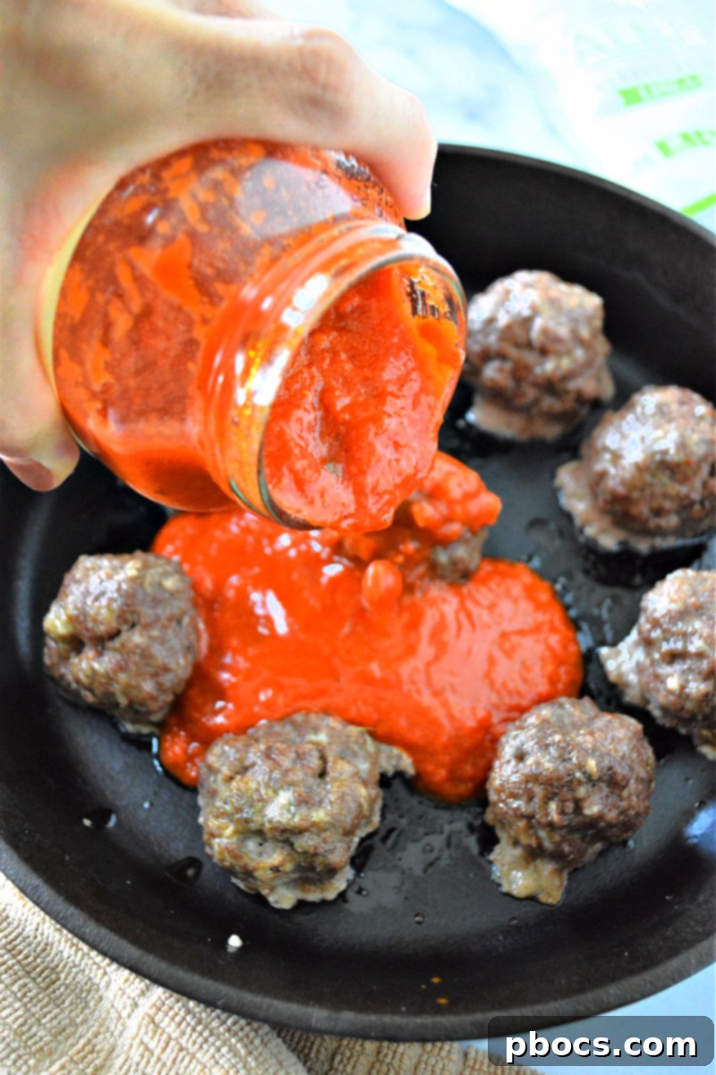 Low-Carb Spaghetti and Meatballs